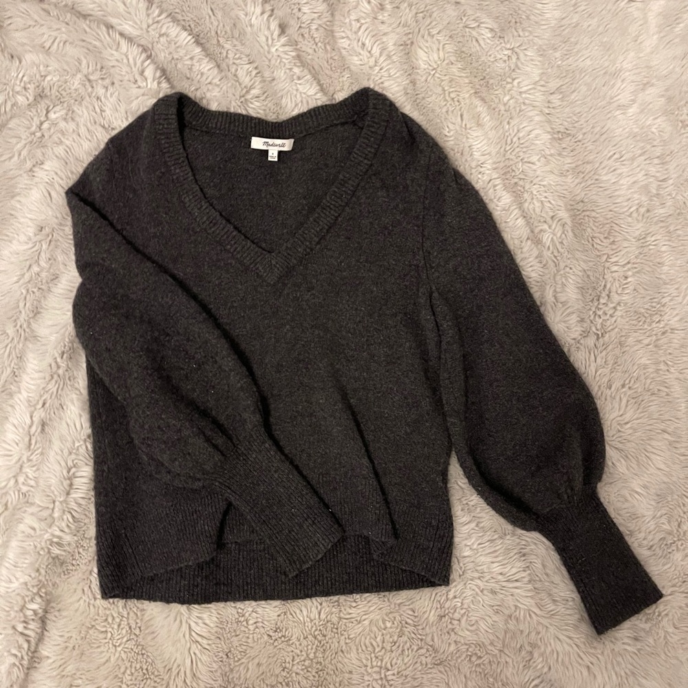 madewell cropped sweater
